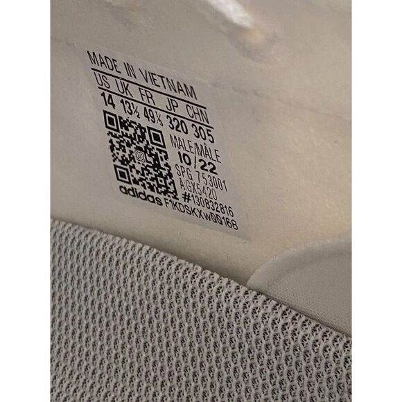 Adidas ADIZERO Primeknit Triple White Chrome Football Cleats GX5420 Men’s Sz 14 - Picture 12 of 12